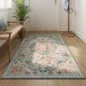   SONGMICS HOME Vintage Stílusú Türkiz Szőnyeg Csúszásmentes Alappal