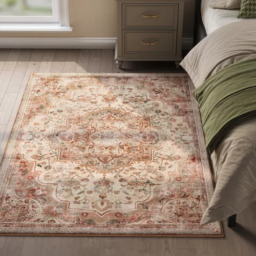 SONGMICS HOME Vintage Stílusú Szőnyeg Cappuccino Bézs 120 x 170 cm