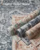 SONGMICS HOME Vintage Stílusú Szőnyeg Türkiz-Korall Mintázattal