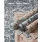   SONGMICS HOME Vintage Stílusú Szőnyeg Türkiz-Korall Mintázattal