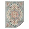 SONGMICS HOME Vintage Stílusú Szőnyeg Türkiz-Korall Mintázattal