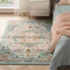 SONGMICS HOME Vintage Stílusú Szőnyeg Türkiz-Korall Mintázattal