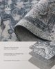 SONGMICS HOME Vintage Szőnyeg Galambszürke 160 x 230 cm Csúszásmentes