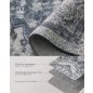 SONGMICS HOME Vintage Szőnyeg Galambszürke 160 x 230 cm Csúszásmentes