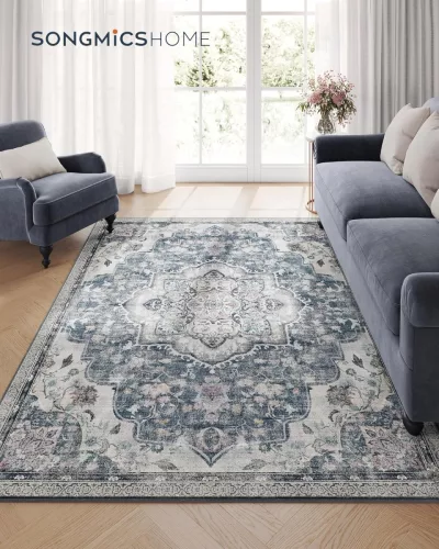 SONGMICS HOME Vintage Szőnyeg Galambszürke 160 x 230 cm Csúszásmentes