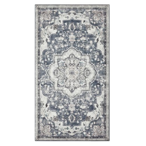 SONGMICS HOME Vintage Stílusú Szőnyeg Galambszürke Mosható Csúszásmentes 80 x 150 cm