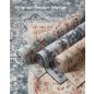 SONGMICS HOME Vintage Stílusú Szőnyeg Galambszürke Mosható Csúszásmentes 80 x 150 cm