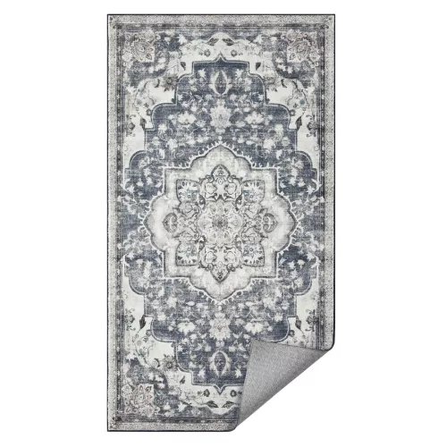 SONGMICS HOME Vintage Stílusú Szőnyeg Galambszürke Mosható Csúszásmentes 80 x 150 cm