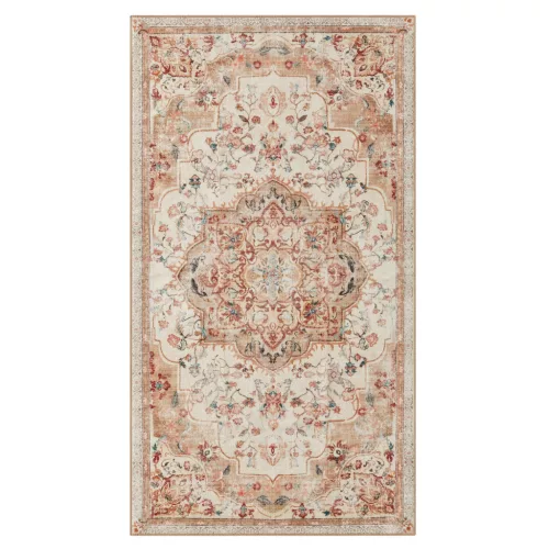 SONGMICS HOME Vintage Stílusú Cappuccino Bézs Szőnyeg Csúszásmentes Felülettel