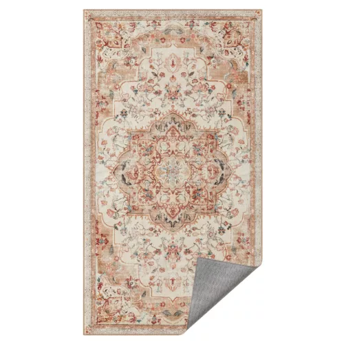 SONGMICS HOME Vintage Stílusú Cappuccino Bézs Szőnyeg Csúszásmentes Felülettel