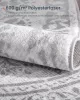 SONGMICS HOME Boho Kerek Szőnyeg Galambszürke Mandala Mintával