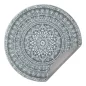   SONGMICS HOME Boho Kerek Szőnyeg Antracitszürke Mandala Mintázattal