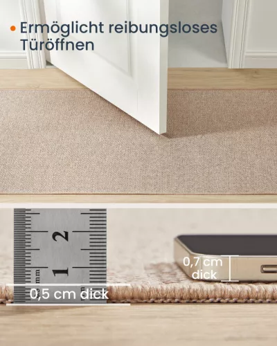 SONGMICS HOME Juta Hatású Szőnyeg Tevebarna