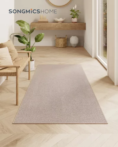 SONGMICS HOME szőnyeg 80x150 cm polyester tevebarna csúszásmentes