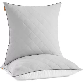   SONGMICS HOME Kétoldalas Párna Szett Galambszürke 80x80 cm Hűsítő-Meleg Kivitel