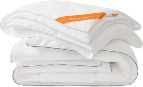 SONGMICS HOME 2 az 1-ben Négyévszakos Paplan Szett Felhőfehér