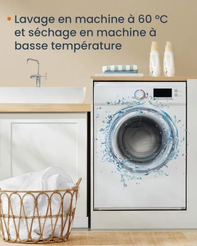 SONGMICS HOME 2 az 1-ben Négyévszakos Paplan Szett Felhőfehér