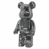 Richmond Bear S Fekete-Ezüst Mozaik Dekorációs Figura