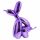 Richmond Interiors Balloon Dog Dekoráció Lila Metál