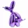 Richmond Interiors Balloon Dog Dekoráció Lila Metál
