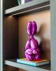 Richmond Interiors Balloon Dog Dekoráció Lila Metál