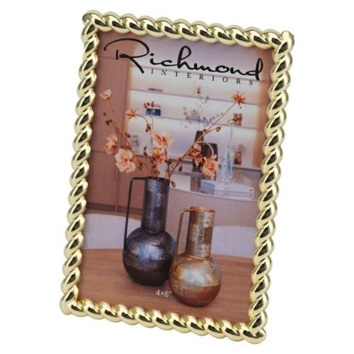 Richmond Interiors Elegáns Fonott Arany Képkeret 16,5x11,5 cm