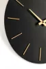 Bizzotto Timeline 40 Fekete-Arany Minimál Fali Óra