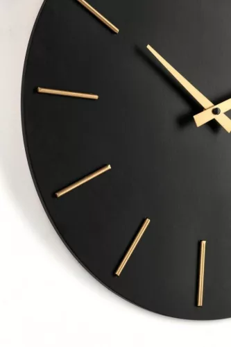 Bizzotto Timeline 40 Fekete-Arany Minimál Fali Óra