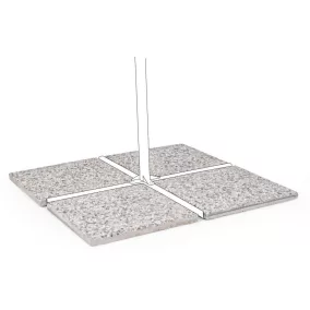   Bizzotto INES Napernyő Nehezék Szett Beton Szürke-Bézs 4x20kg