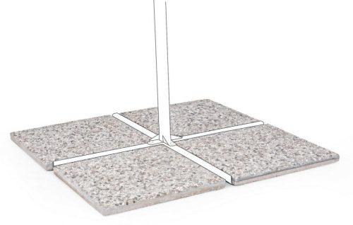 Bizzotto INES Napernyő Nehezék Szett Beton Szürke-Bézs 4x20kg