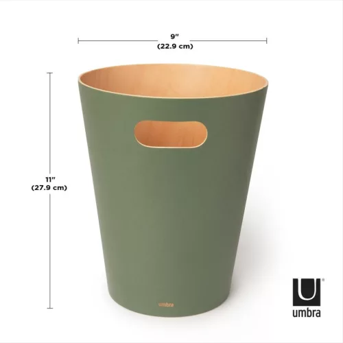 Umbra Woodrow Fa Szemetes Fenyőzöld