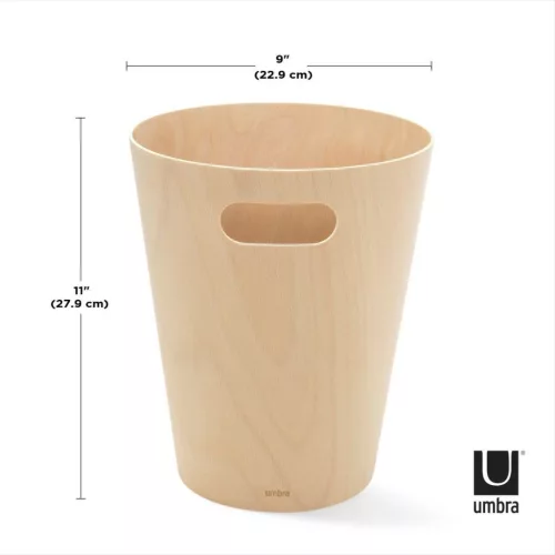 Umbra Woodrow Természetes Fa Hulladékgyűjtő