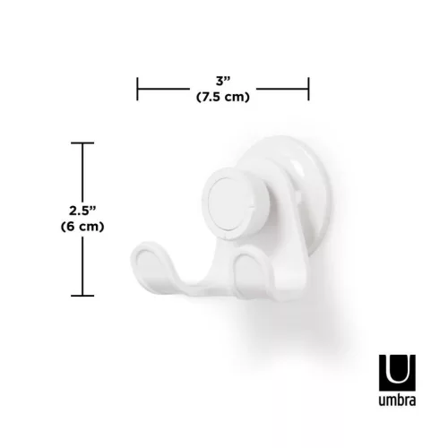 Umbra Flex Műanyag Zuhanytartó Fehér Tapadókorongos