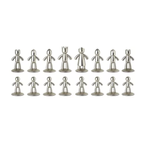 Umbra Buddy Természetes Fa Sakk-készlet Fém Figurákkal