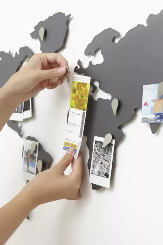 Umbra Mappit Titán Mágneses Világtérkép Fali Dekoráció