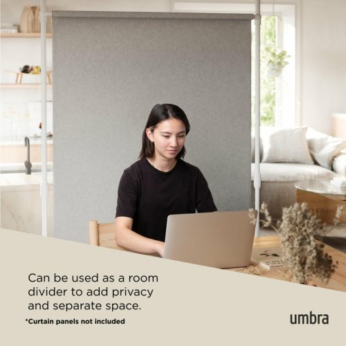 Umbra Anywhere Állítható Térelválasztó Függönykarnis Fehér