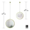 Umbra Dima Round Arany Ovális Függő Tükör Szett