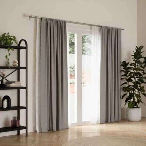 Umbra Cappa Dupla Függönykarnis Ezüst 305-457 cm