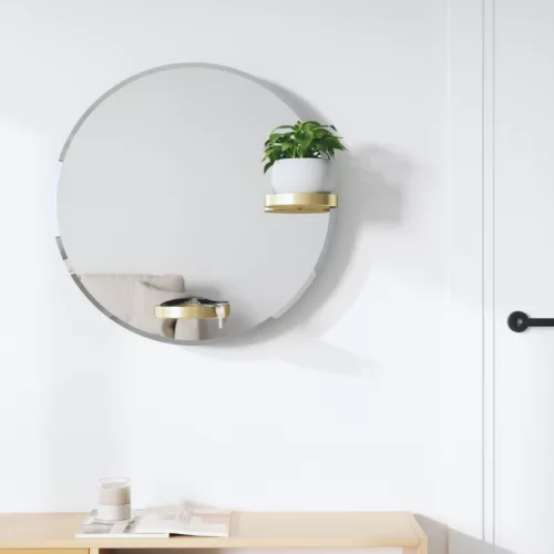 Umbra Perch Fali Tükör Réz Polcokkal 60 cm