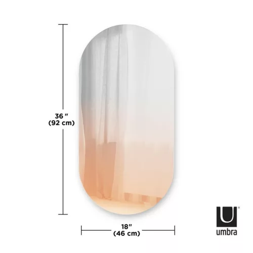 Umbra Misto Ovális Ombre Tükör Réz