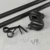 UMBRA egyszemélyes függönyrúd HELIX 107 - 305 cm fekete