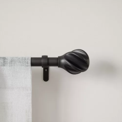 UMBRA egyszemélyes függönyrúd HELIX 107 - 305 cm fekete