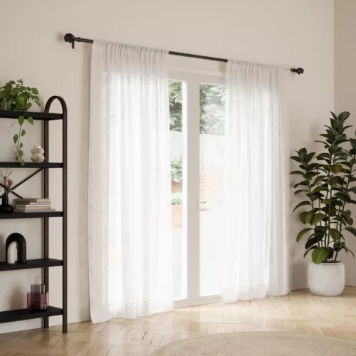 UMBRA egyszemélyes függönyrúd HELIX 107 - 305 cm fekete