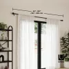 UMBRA egyszemélyes függönyrúd HELIX 107 - 305 cm fekete