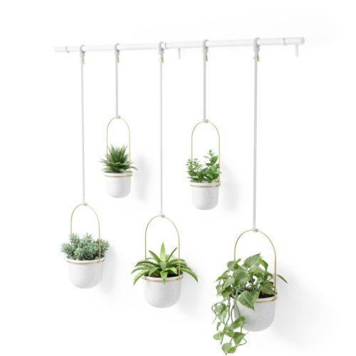 Umbra Triflora 5 Large Függő Virágtartó Fehér/Réz