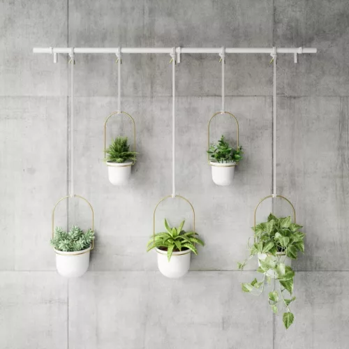 Umbra Triflora 5 Large Függő Virágtartó Fehér/Réz