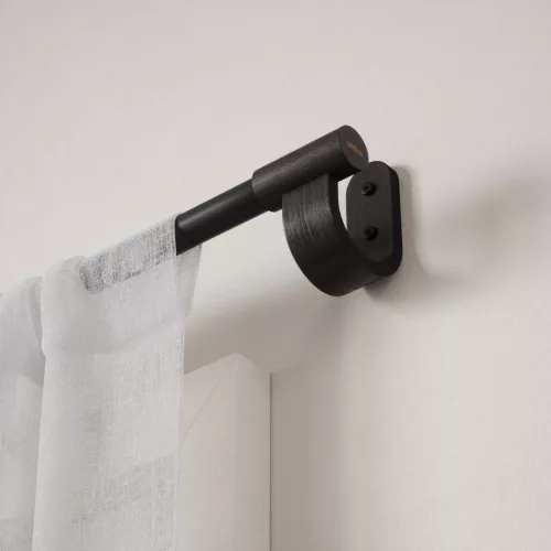 Umbra Bellwood Teleszkópos Függönykarnis Acél-Fa Fekete 107-305 cm