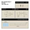Umbra Bellwood Teleszkópos Függönykarnis Acél-Fa Fekete 107-305 cm