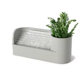 Umbra Stream USB Vízszökőkút Növénytartóval Szürke