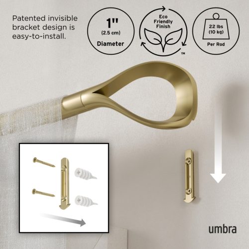 Umbra Loop Teleszkópos Függönykarnis Arany 107-305 cm